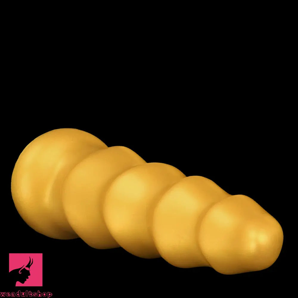6.49in 8.26in 10.03in Golden Silicone Fantasy Dildo For Couples Unisex