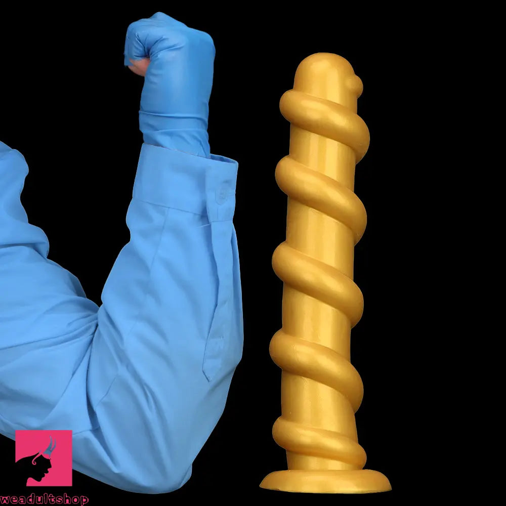 13.18in Gold Silicone Extra-long Thread Huge Dildo For Anal Pleasure