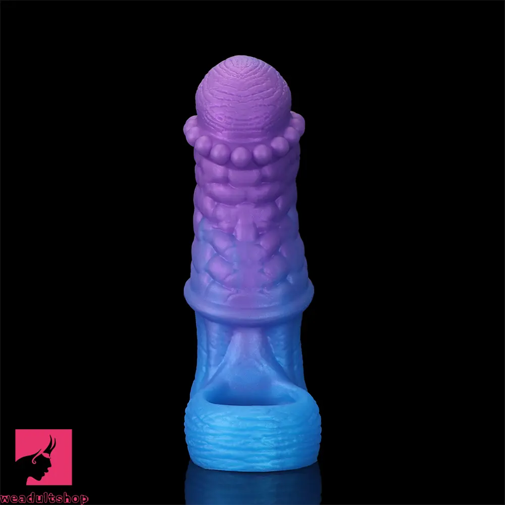 5.9in 6.29in 6.69in Hollow Spiked Horse Dildo Sleeve For Prostate Real Love