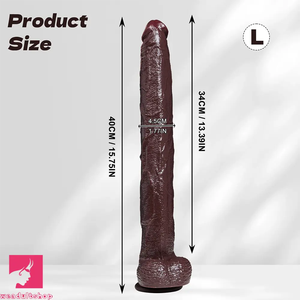 13.77in 15.75in Silicone Long Huge Realistic Dildo Anal Stimulation