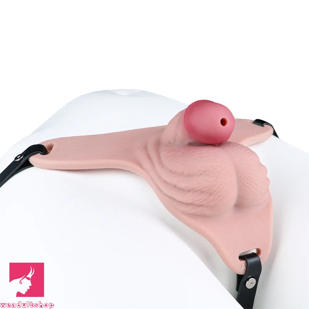 3.93in Real Hollow Chastity Cage Dildo Adult Sex Toy For Women Couples