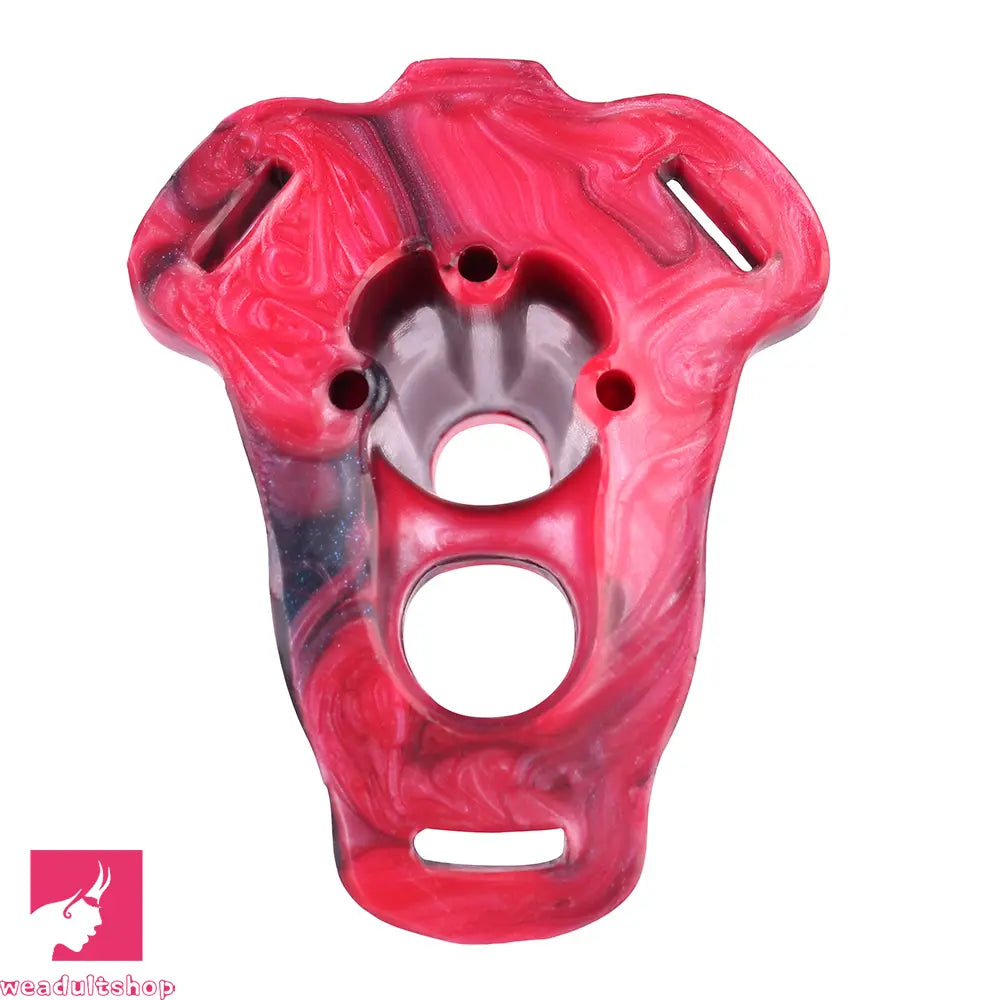 5.07in Hollow Dildo Keel Vibration Strapon Remote Cock Sleeve With Penis Ring
