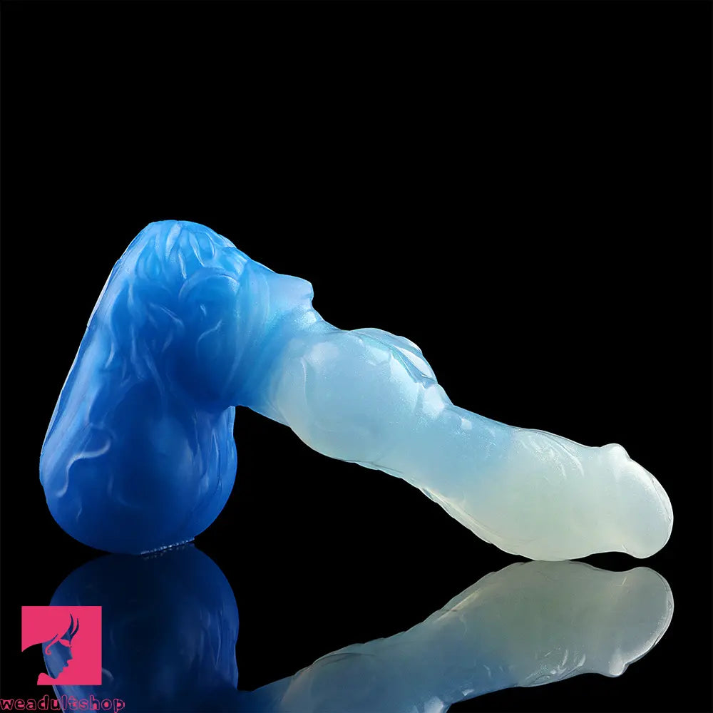 4.56in 5.9in 6.81in 8.07in Dog Knot Silicone Soft Fantasy Cock Anal Dildo