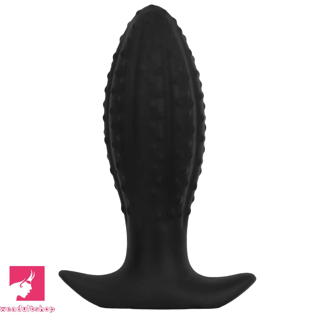 4.52in 5.7in 7.08in Black Bodysafe Ultra-silicone Small Anal Plug Cock Dildo