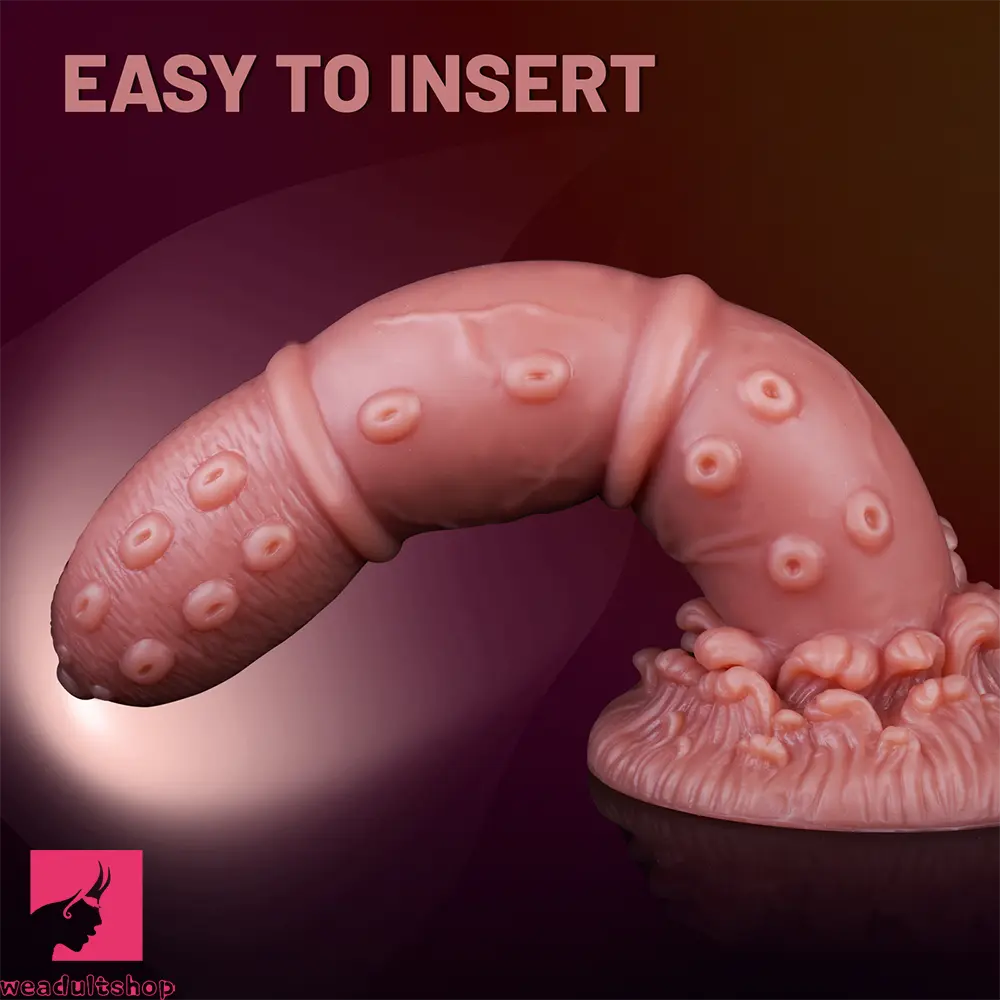 7.68in Liquid Silicone Soft Fantasy Odd Dildo For Women Vaginal Cock