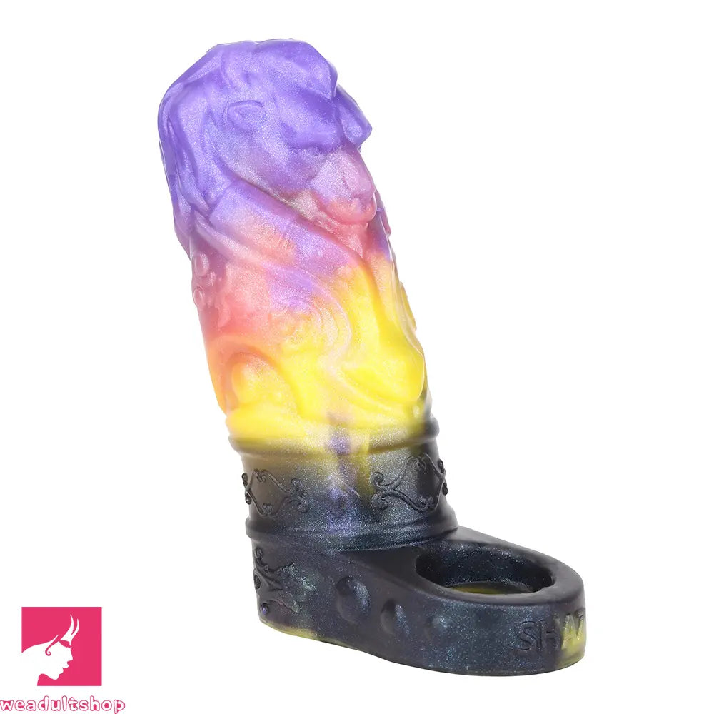 4.92in Fantasy Odd Small Silicone Soft Dildo Sleeve Cock Extender Toy
