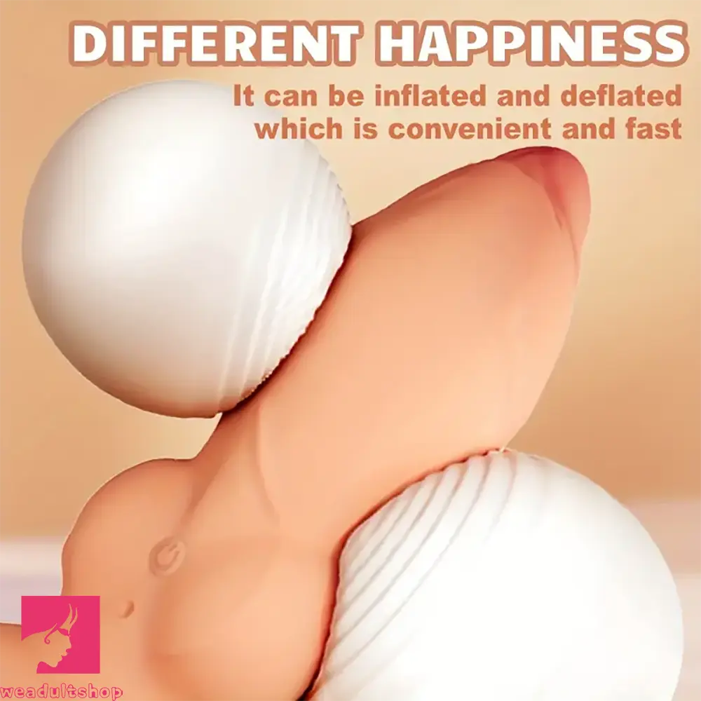 7.2in Silicone Soft Vibrating Inflatable Penis Automatic Vivid Balls D 7.2in Silicone Soft Vibrating Inflatable Penis Automatic Vivid Balls D