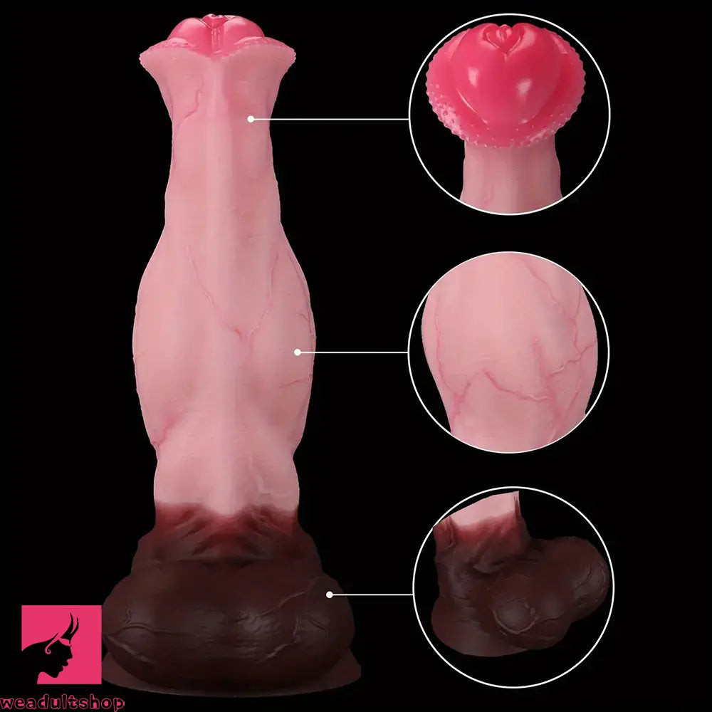 9.05in 10.62in 12.59in 14.96in Horse Knot Cock Dildo Big Silicone Soft Dildo