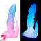 7.28in 9.44in Dinosaur Luminous Monster Soft Silicone Prostate Dildo