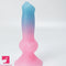 7.49in Dog Cock Knot Dildo Silicone Soft Animal Cock Luminous Clit Dildo