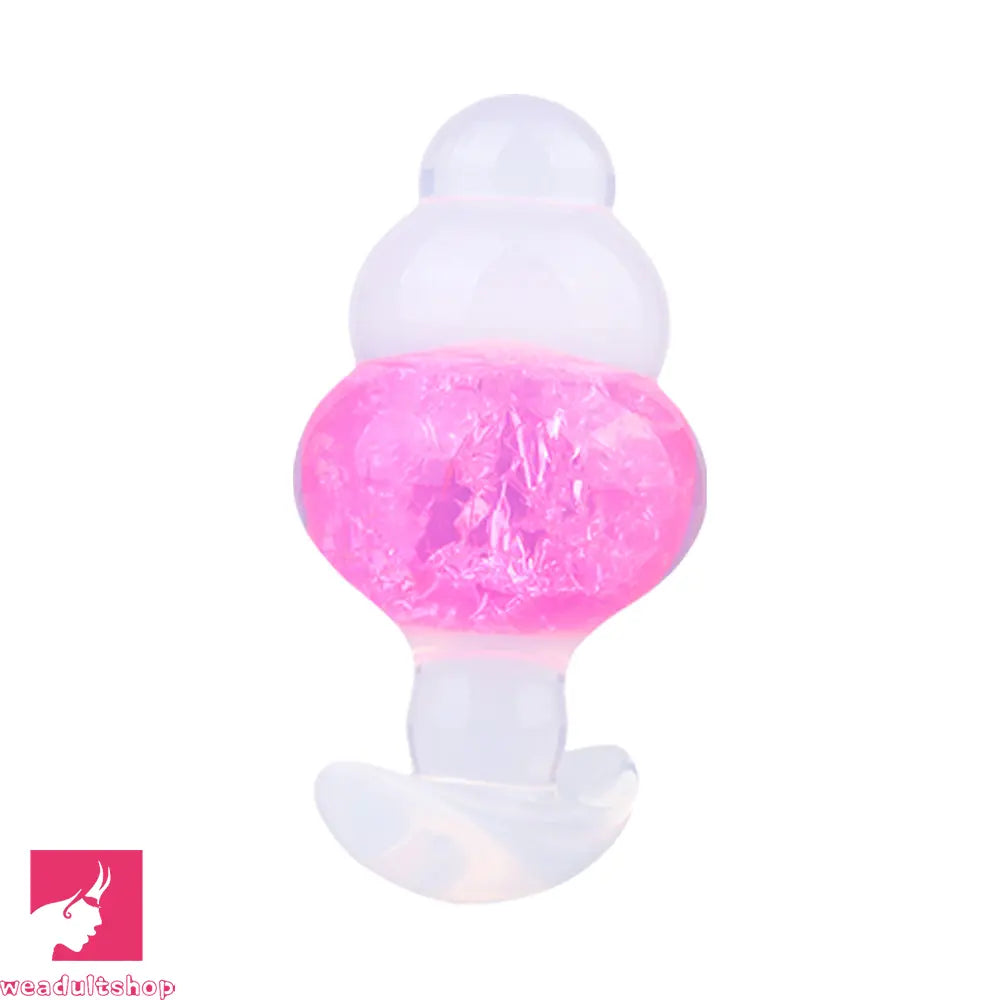 4.53in Luminous Silicone Anal Beads Dildo Anal Love Toy For Women Clit