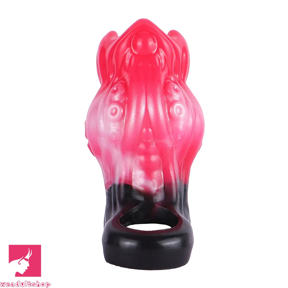 4.4in 5.11in 5.86in Fantasy Tentacle Silicone Dildo Sleeve Crown Top Quality