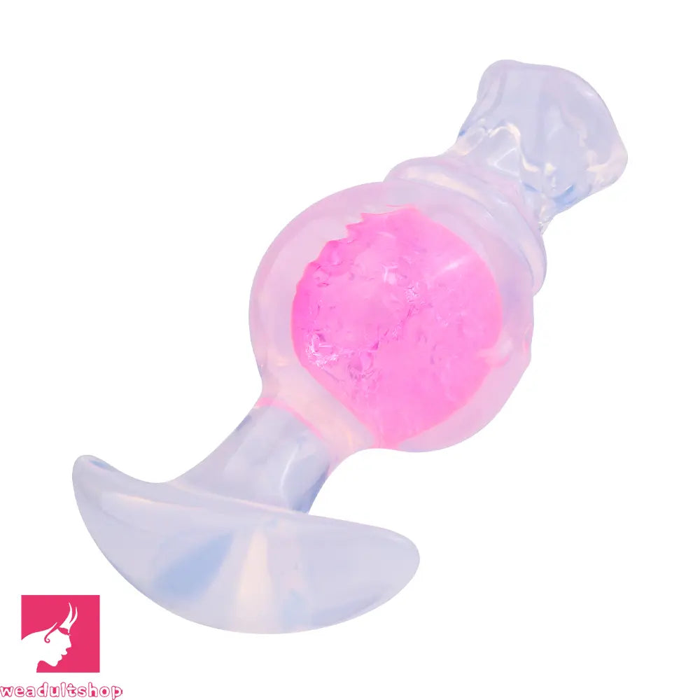 5.04in Silicone Anal Plug Vaginal Massager & Anus Stimulator Cock Toy