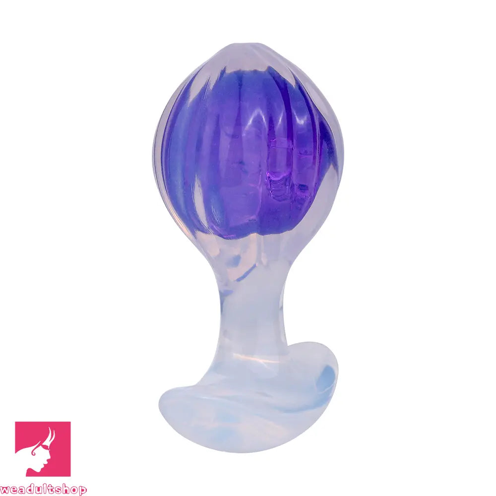 3.27in 3.86in Silicone Butt Plug Dildo Vaginal Massager & Anal Stimulator