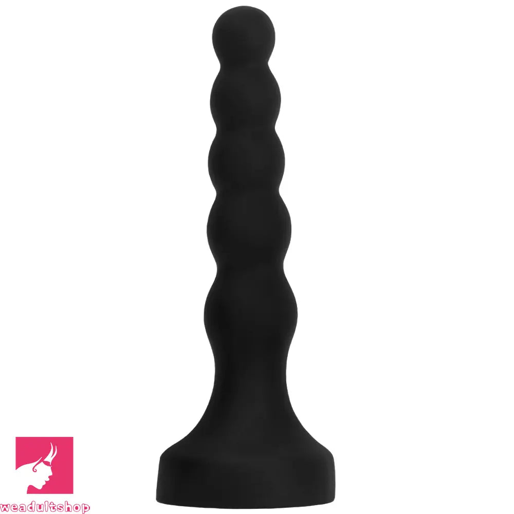 6.69in 8.66in 10.23in Black Silicone Soft Large Anal Plug Cock Dildo