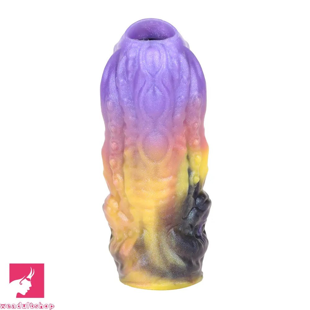 4.92in Egyzos Tentacle Silicone Soft Dildo Sleeve Cock Extender Sex Toy