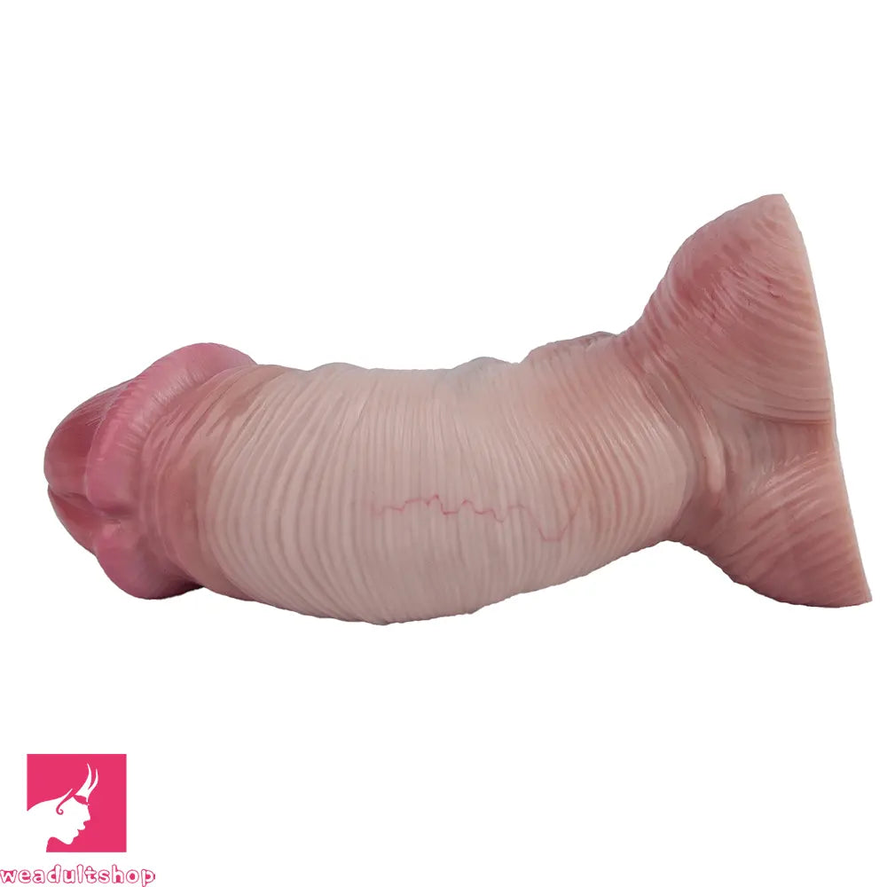 9.17in Double Layer Silicone Soft Big Dildo For Anal Training Masturbation Toy