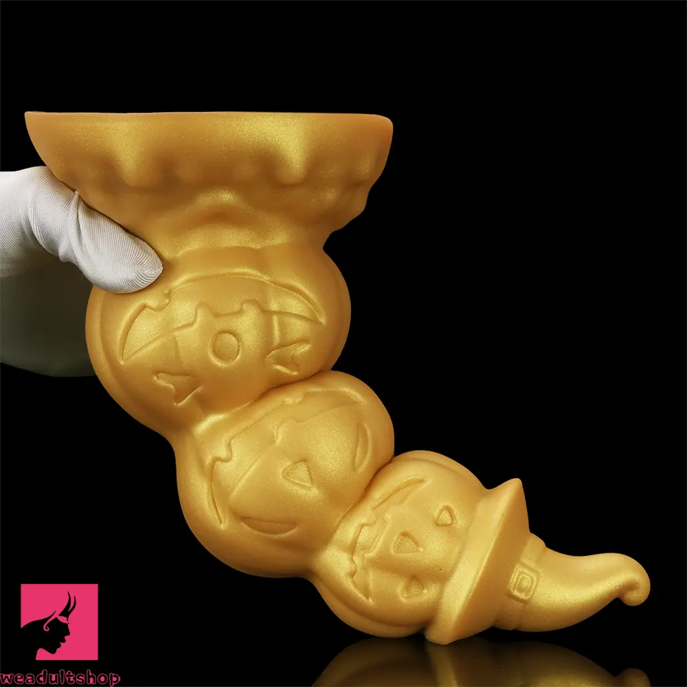 5.9in 6.69in 7.48in 8.26in 9.05in 9.84in Halloween Pumpkin Butt Plug Dildo