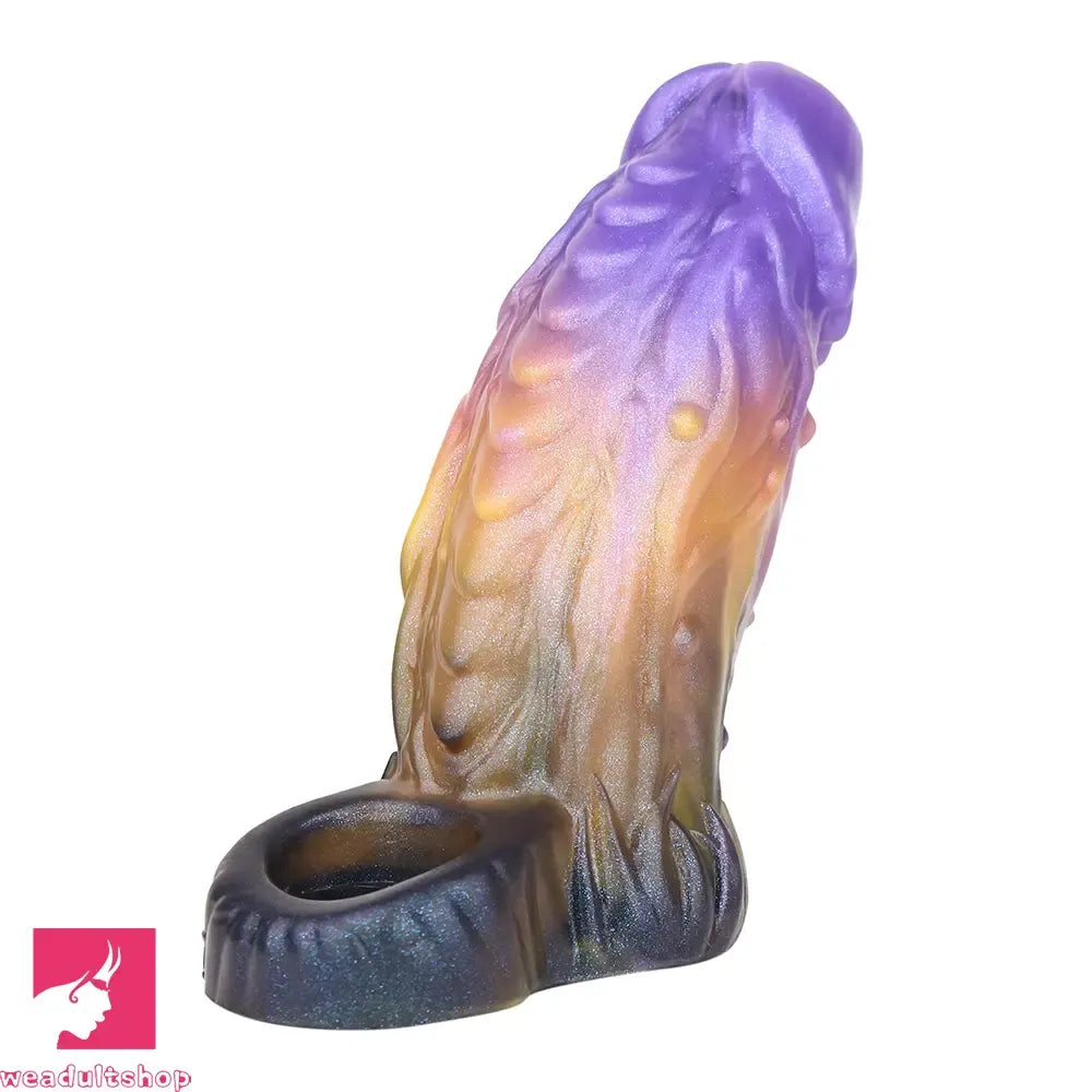 5in Dragon Fantasy Spiked Silicone Soft Dildo Sleeve Cock Extender Sex Toy