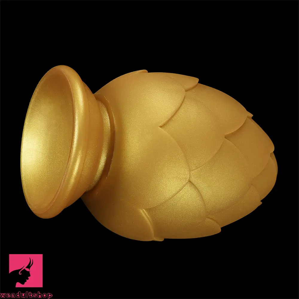 4.13in 4.72in 5.31in Flower Small Thick Butt Plug Dildo For Couples' Sex Toy