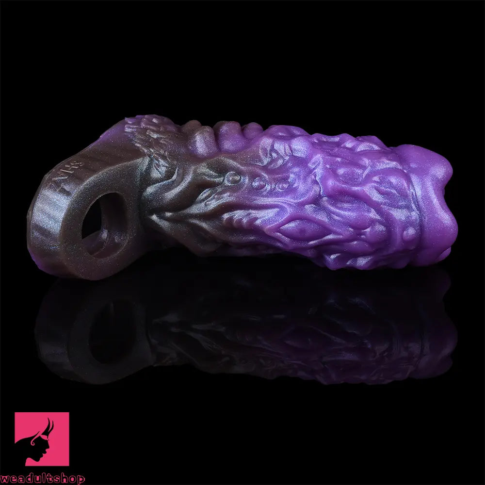 5.78in Dragon Beast Creature Fantasy Hollow Silicone Soft Dildo Sleeve