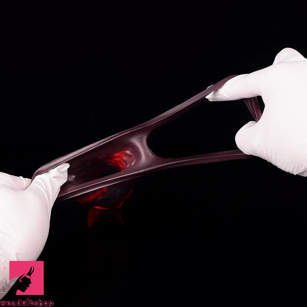 5.98in 7.09in Silicone Tentacle Cock Sleeve Knot Vibrating Hollow Dildo