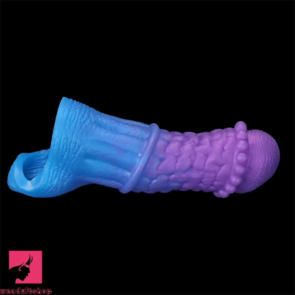 5.9in 6.29in 6.69in Hollow Spiked Horse Dildo Sleeve For Prostate Real Love