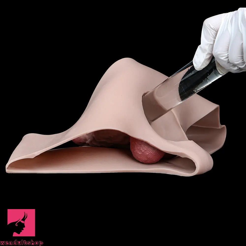 7.36in Hollow Lifelike Strap on Dildo Panty Protruding Veins Realistic Toy