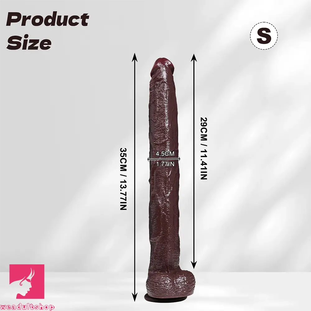 13.77in 15.75in Silicone Long Huge Realistic Dildo Anal Stimulation