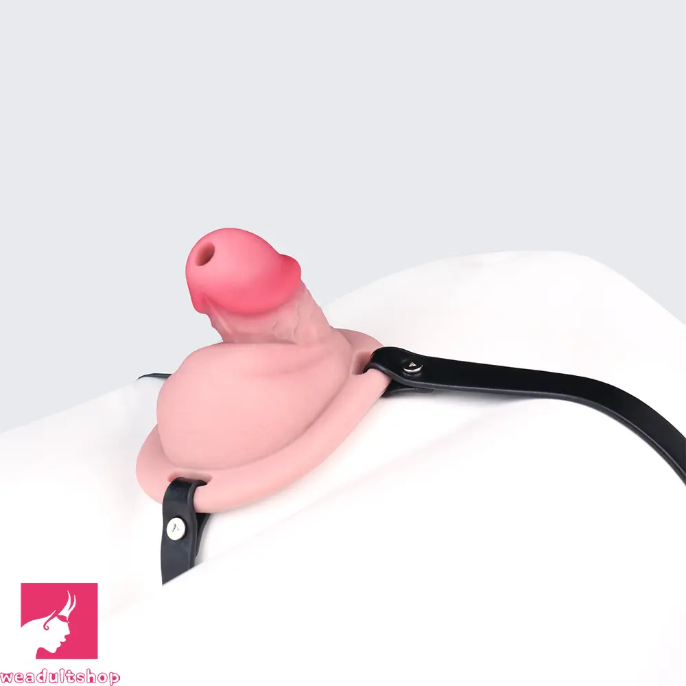 3.34in Real Hollow Chastity Cage Dildo Couple Sex Love Masturbator