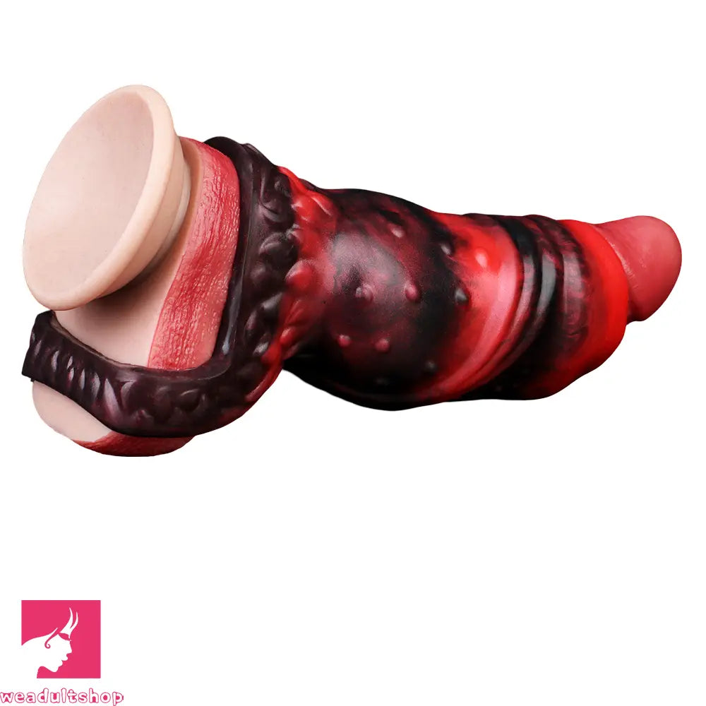 3.54in 4.72in 5.51in 6.69in Monster Scard Dildo Sleeve Cock Extender Toy
