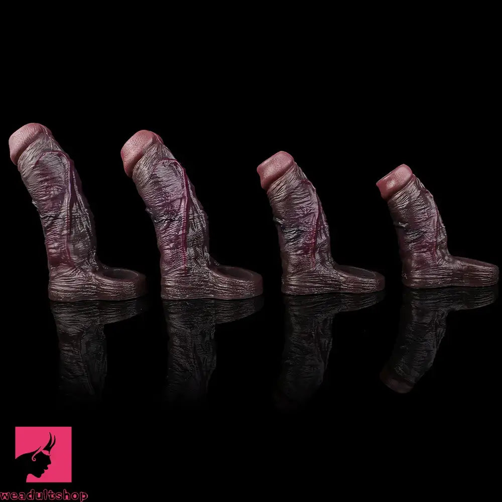 3.94in 4.61in 5.87in 6.5in Real Silicone Cock Sleeve Dildo Adult Cock Toy