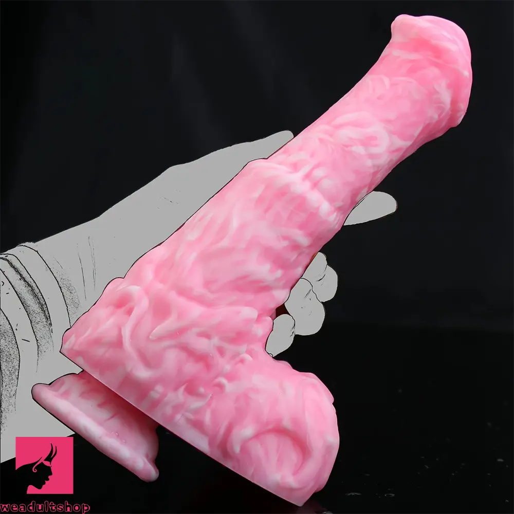 9.05in 10.62in Extra Large Horse Dildo with Pink Corundum & Purple Beginner
