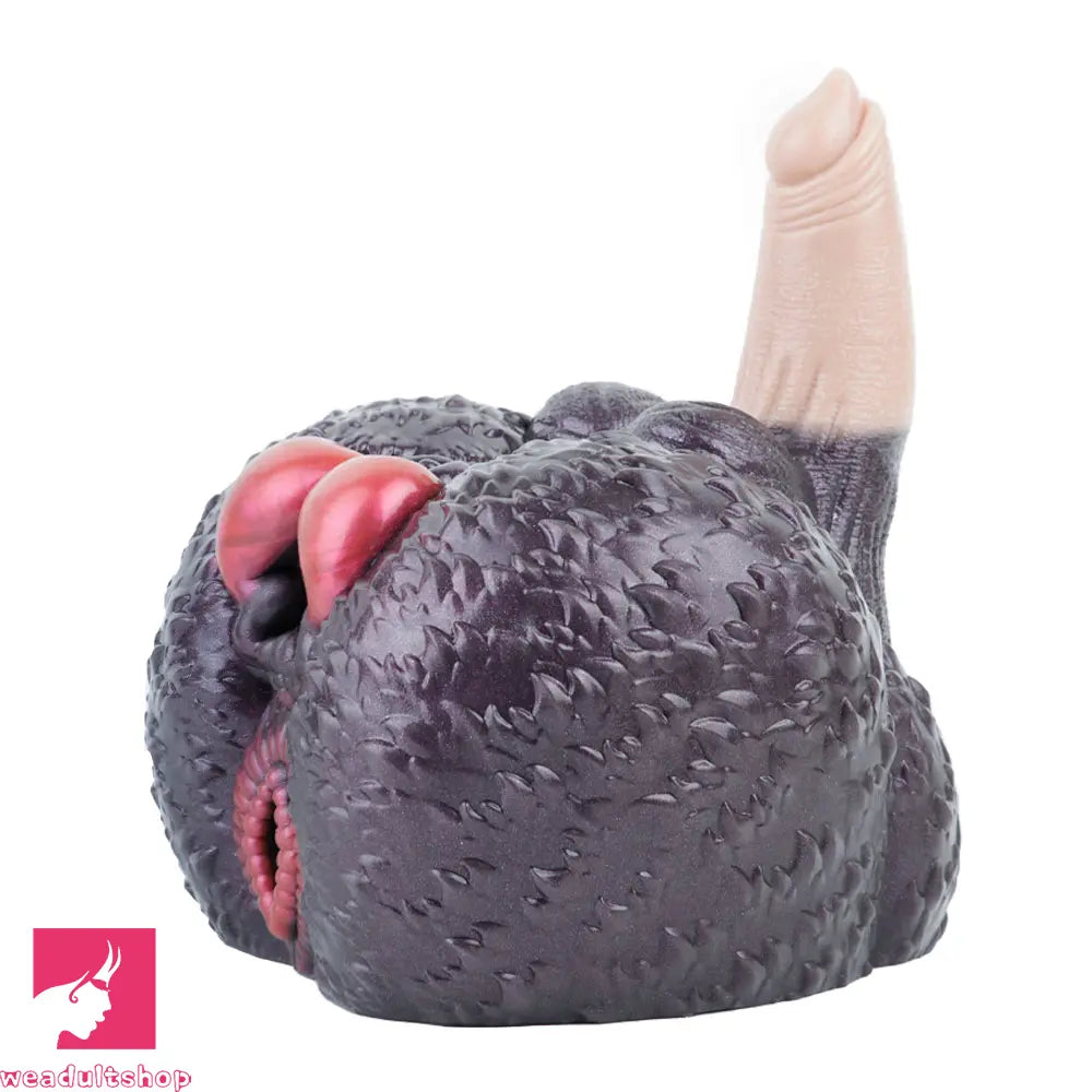 8.26in Dog Fantasy Silicone Dildo With Masturbator G-Spot Sensory Love