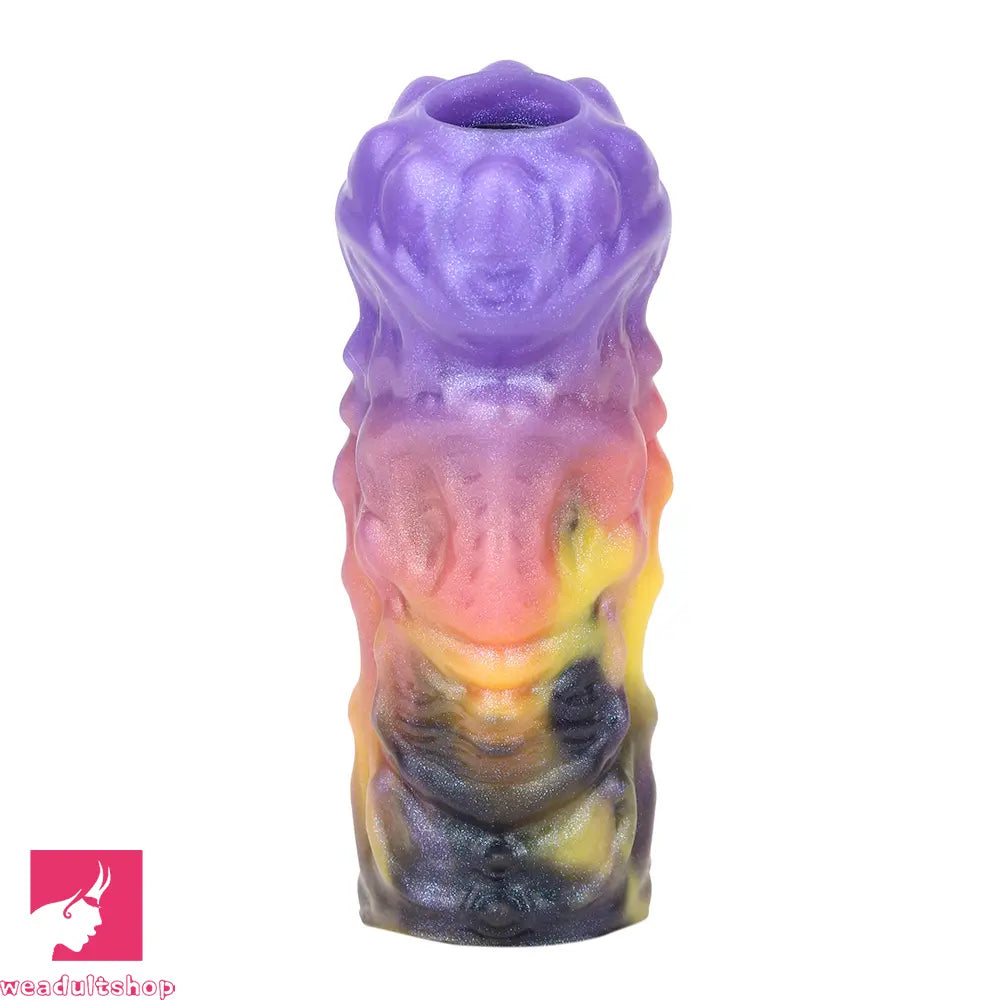 4.96in Ozuros Fantasy Odd Silicone Soft Dildo Sleeve Cock Extender Toy