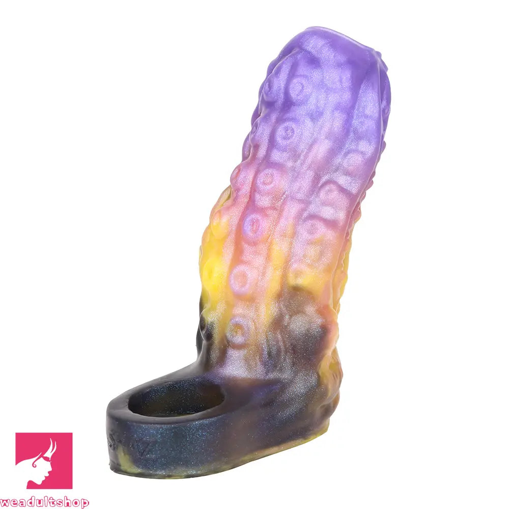 4.92in Egyzos Tentacle Silicone Soft Dildo Sleeve Cock Extender Sex Toy