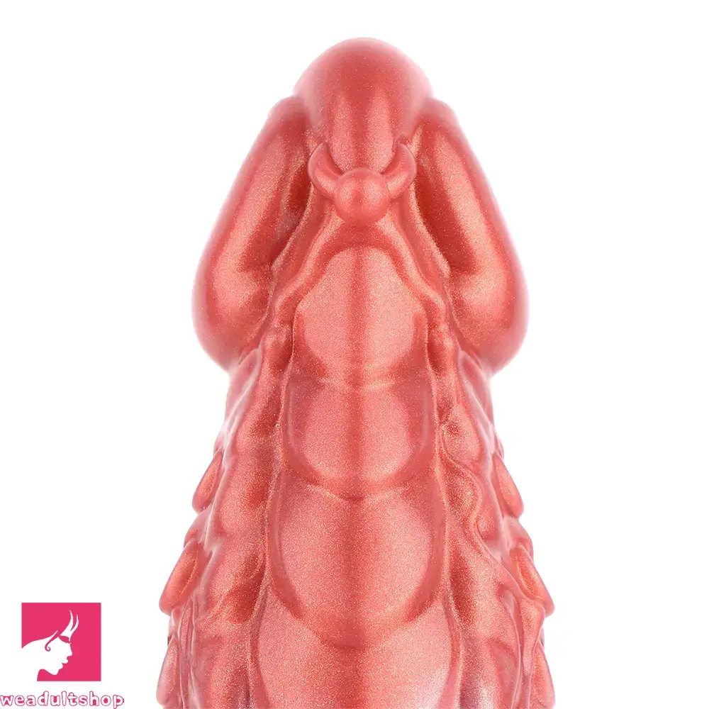 6.85in 8.11in 9.84in Dragon Monster Knot Silicone Dildo For Sleeve Sheath