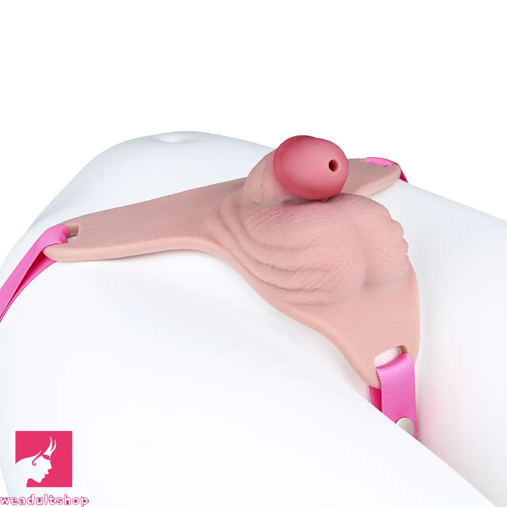 3.93in Real Hollow Chastity Cage Dildo Adult Sex Toy For Women Couples