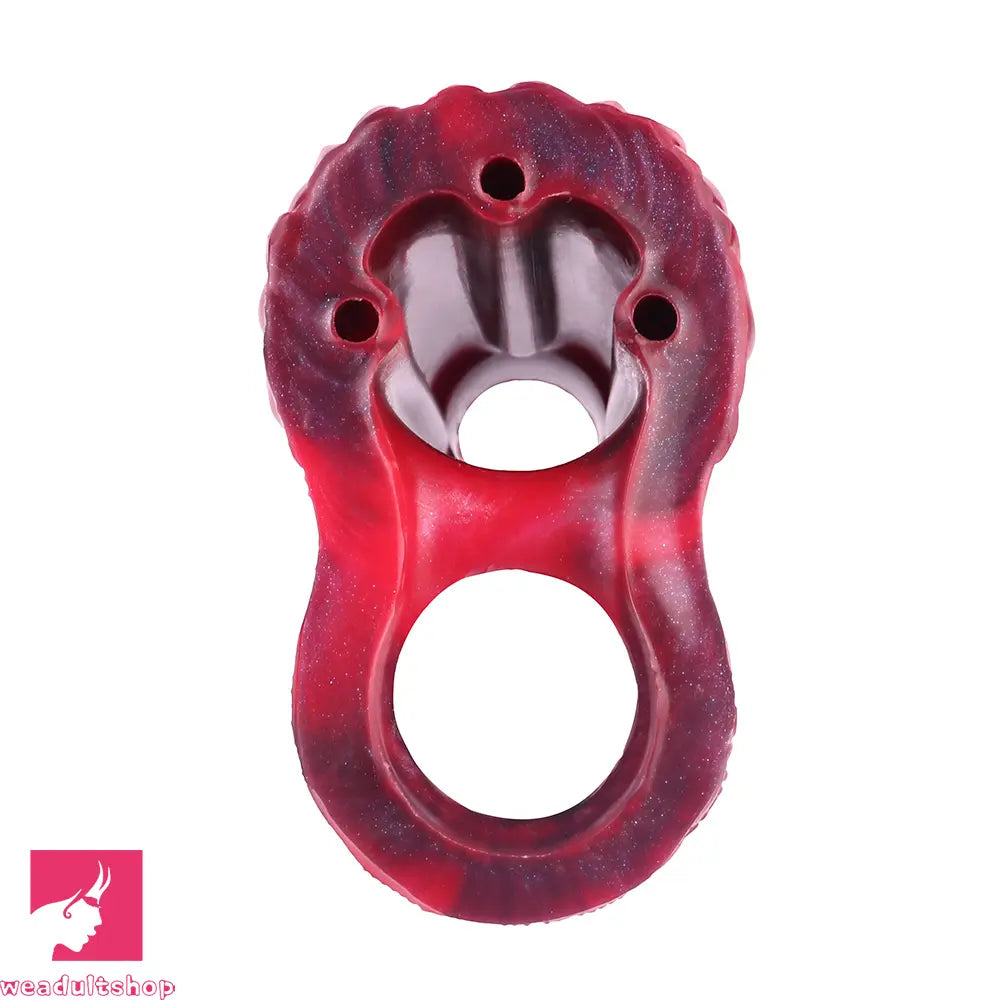 5.78in Silicone Soft Hollow Dildo Built-in keel Vibration Remote Cock Sleeve