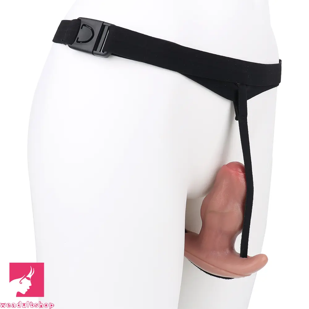 5.24in Male Penis 10 Frequency Vibration Role Play Dildo Cock Tail Butt Plug