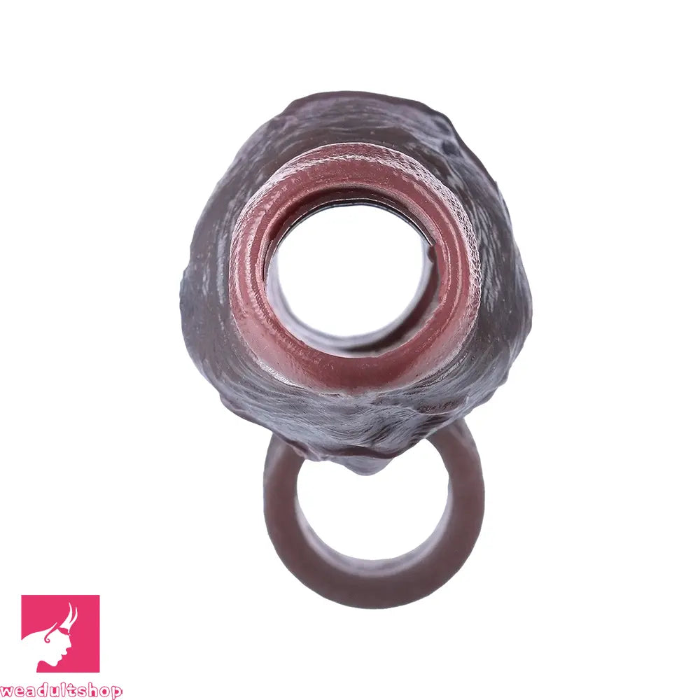 6.02in Platinum Silicone Soft Dildo Sleeve For Couples Male Adult Sex Toy