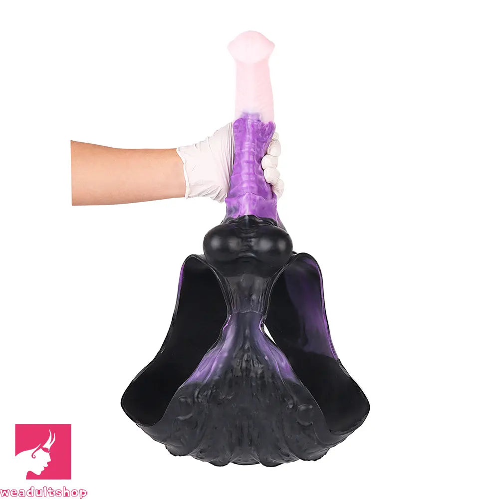10.35in Silicone Strap-on Wearable Dildo Panty Horse Animal Hollow Cock Toy