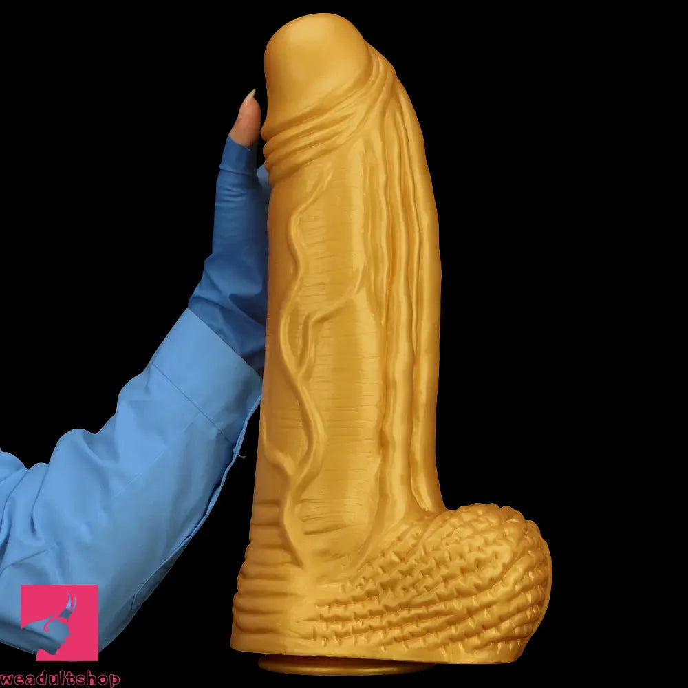 15.35in Huge Thick Silicone Soft Dildo Realistic Design For G-Spot Love