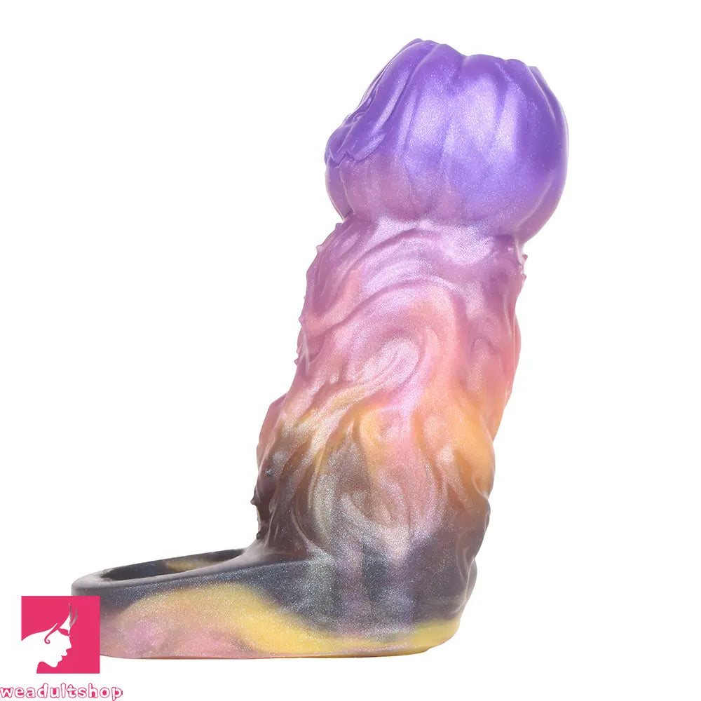 4.72in Ogma Fantasy Odd Silicone Soft Dildo Sleeve Cock Extender Toy
