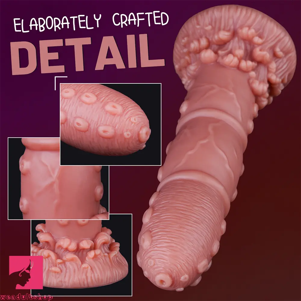 7.68in Liquid Silicone Soft Fantasy Odd Dildo For Women Vaginal Cock