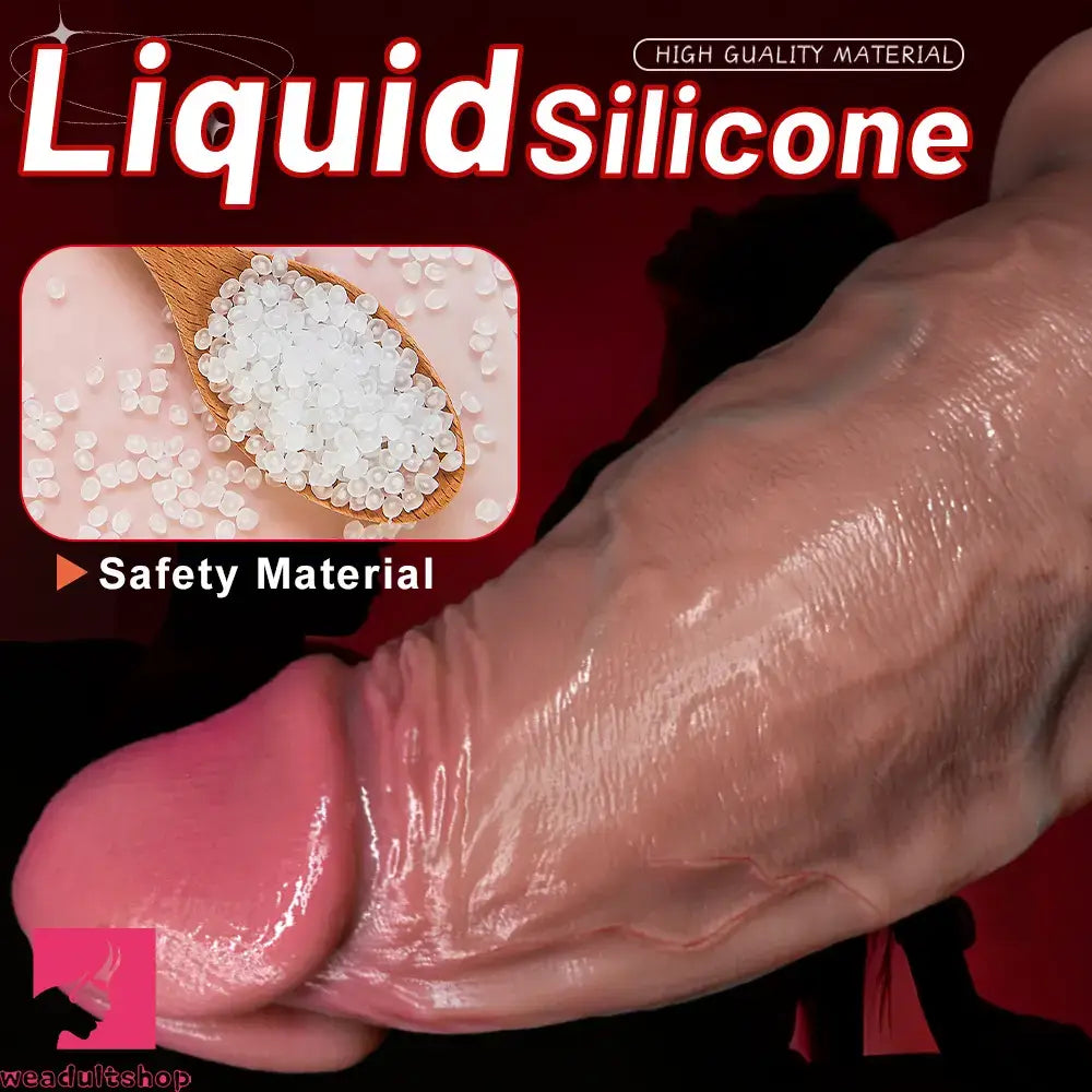 6.1in 7.08in 8.26in 9.05in 9.84in Realistic Thick Strap on Silicone Dildo