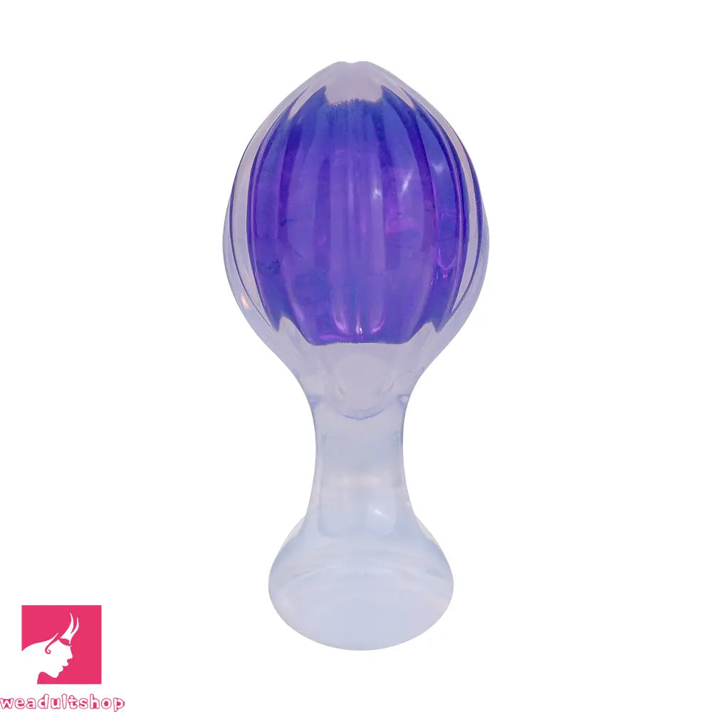 3.27in 3.86in Silicone Butt Plug Dildo Vaginal Massager & Anal Stimulator