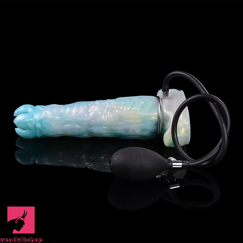 9.52in Ovipositor Egg Laying Inflatable Dildo Soft Masturbator Adult Cock