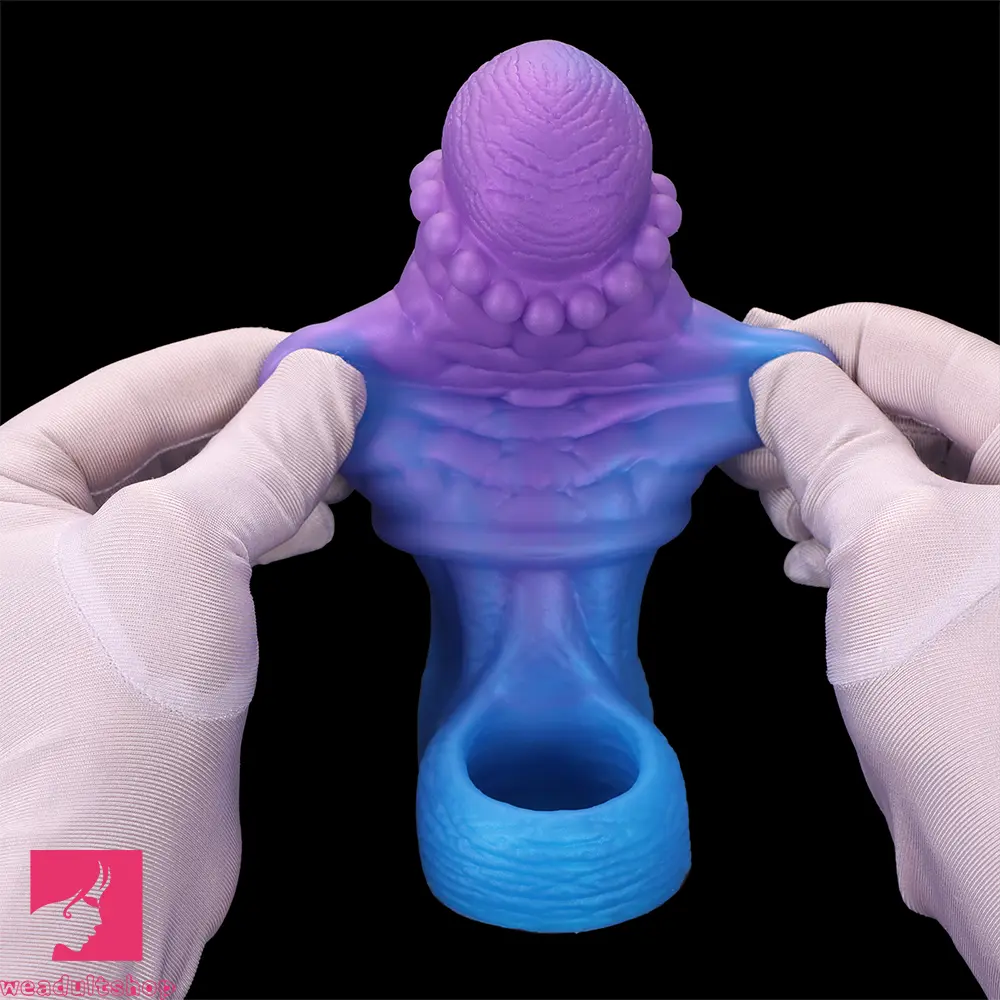 5.9in 6.29in 6.69in Hollow Spiked Horse Dildo Sleeve For Prostate Real Love