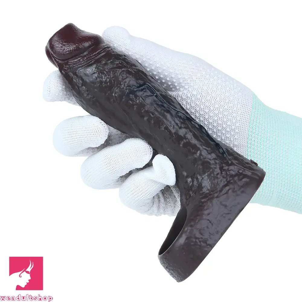 5.59in Realistic Dildo Penis Sleeve Cock Ring For Deep Stimulation Love